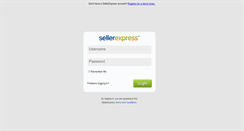 Desktop Screenshot of login.sellerexpress.com